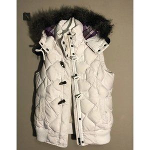 ESPRIT White Down Vest Jacket, Size 8